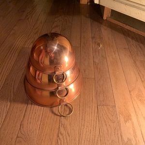 VTG solid copper nesting mixing bowls made in Portugal 🇵🇹